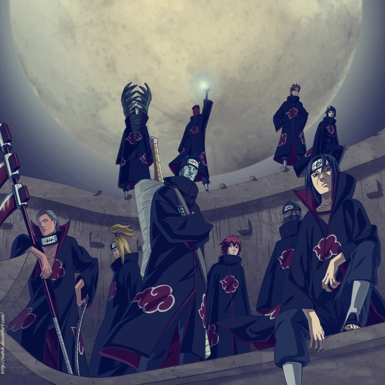 Tất cả các thành viên của tổ chức Akatsuki trong Naruto