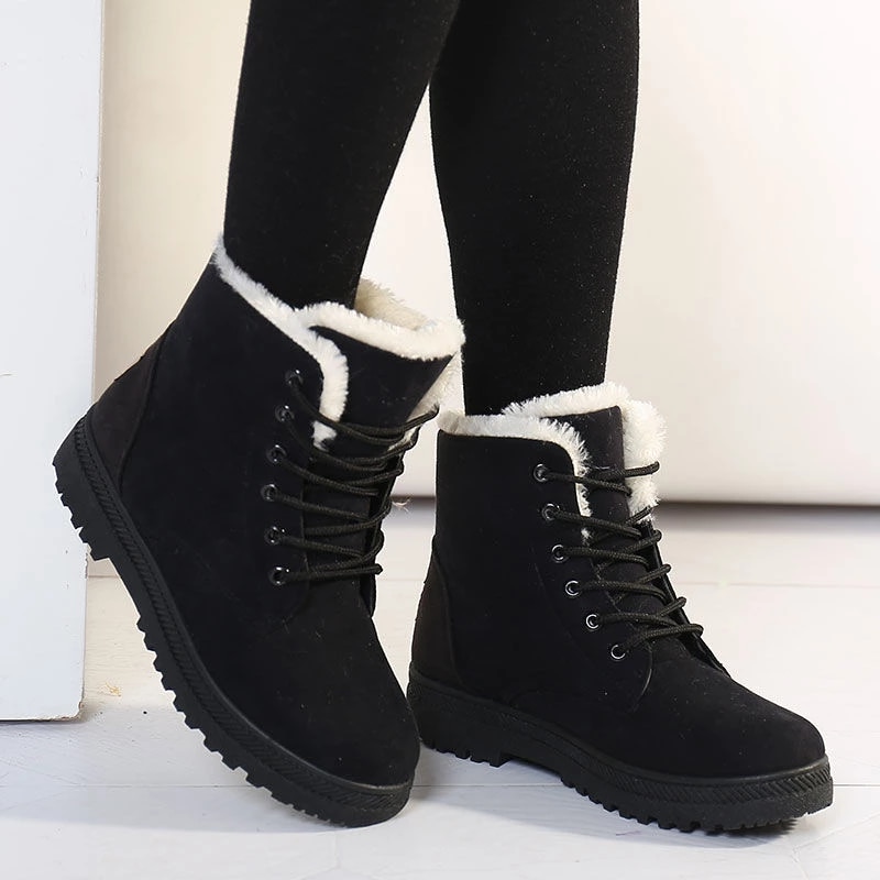 Mùa Đông Mới Ủng Nữ Giày Nữ Hàn Quốc Cotton Với Đế Giày Boot Cổ Ngắn Anh Nam Nữ bằng Phẳng Với Ấm Cott|Ankle Boots| - AliExpress