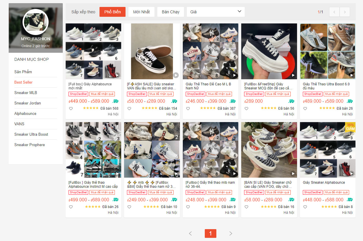 Top 10 Cửa Hàng Sneaker Uy Tín Trên Shopee - Review Plus