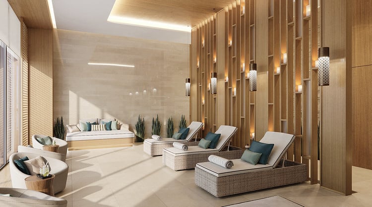 thiết kế spa phong cách mộc