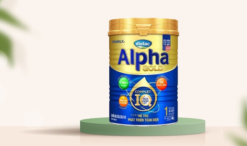 Sữa bột Dielac Alpha Gold IQ số 1 400g (0 - 6 tháng)