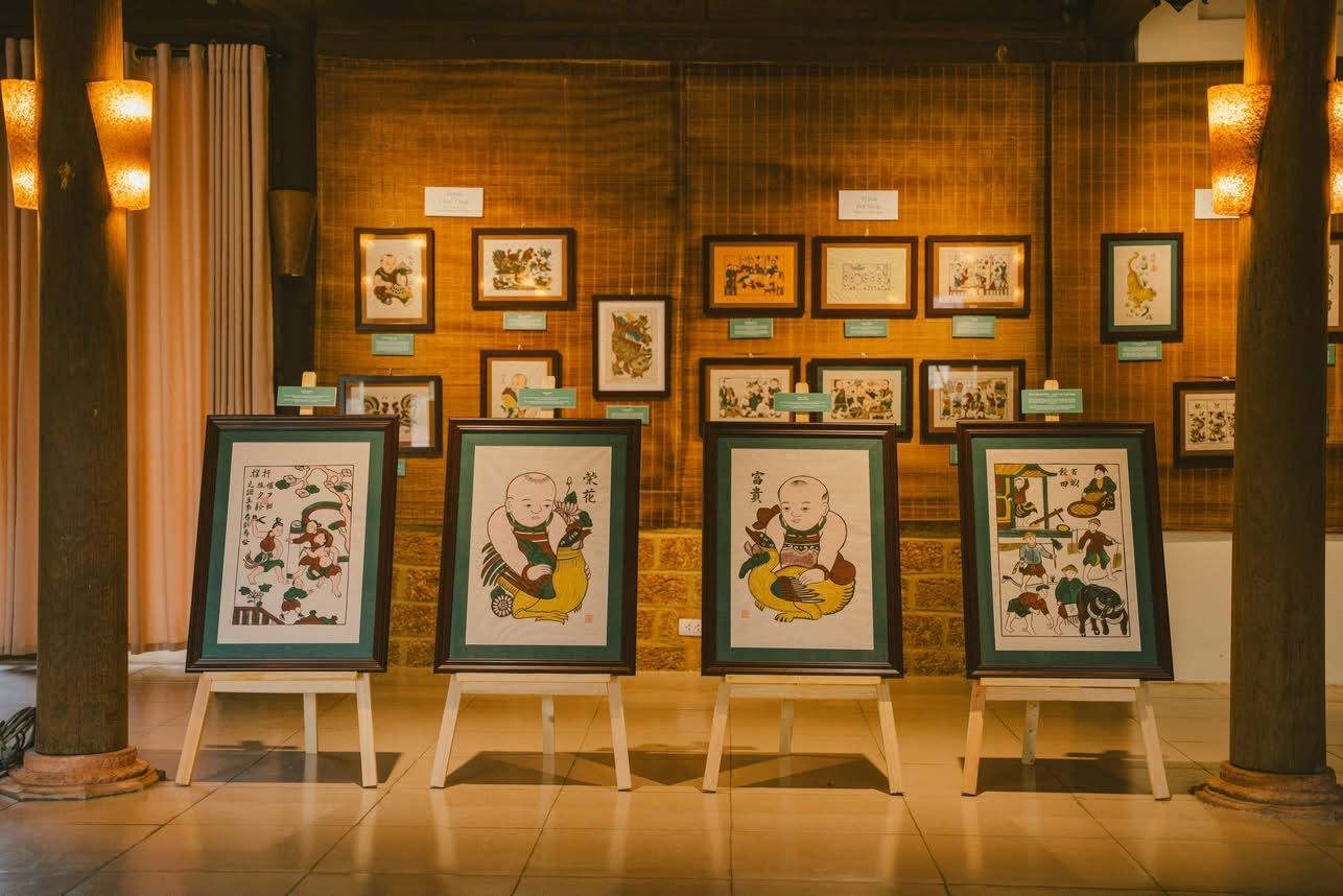 Tranh Đông Hồ vừa nghệ thuật, thanh nhã, lại gần gũi mà vẫn trang trọng